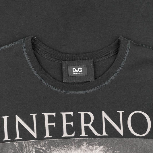 Dolce & Gabbana Inferno Canto Nono Gustave Doré Painting Black T-Shirt (M)