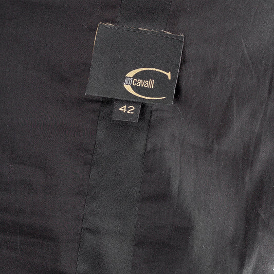 Just Cavalli Black Satin Bustier Mermaid Dress (S)