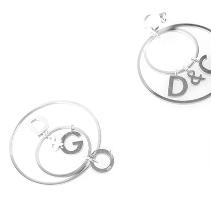 Dolce & Gabbana Silver Plated Double Hoops  