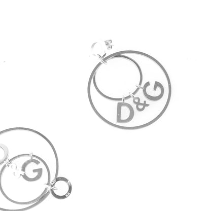 Dolce & Gabbana Silver Plated Double Hoops  