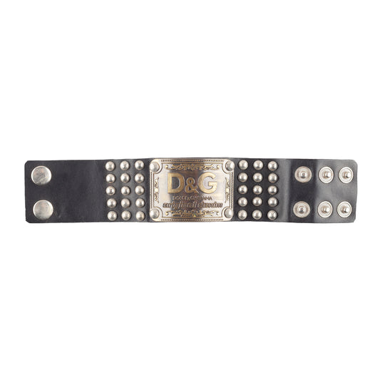 Dolce & Gabbana Vintage Studded Leather Bracelet