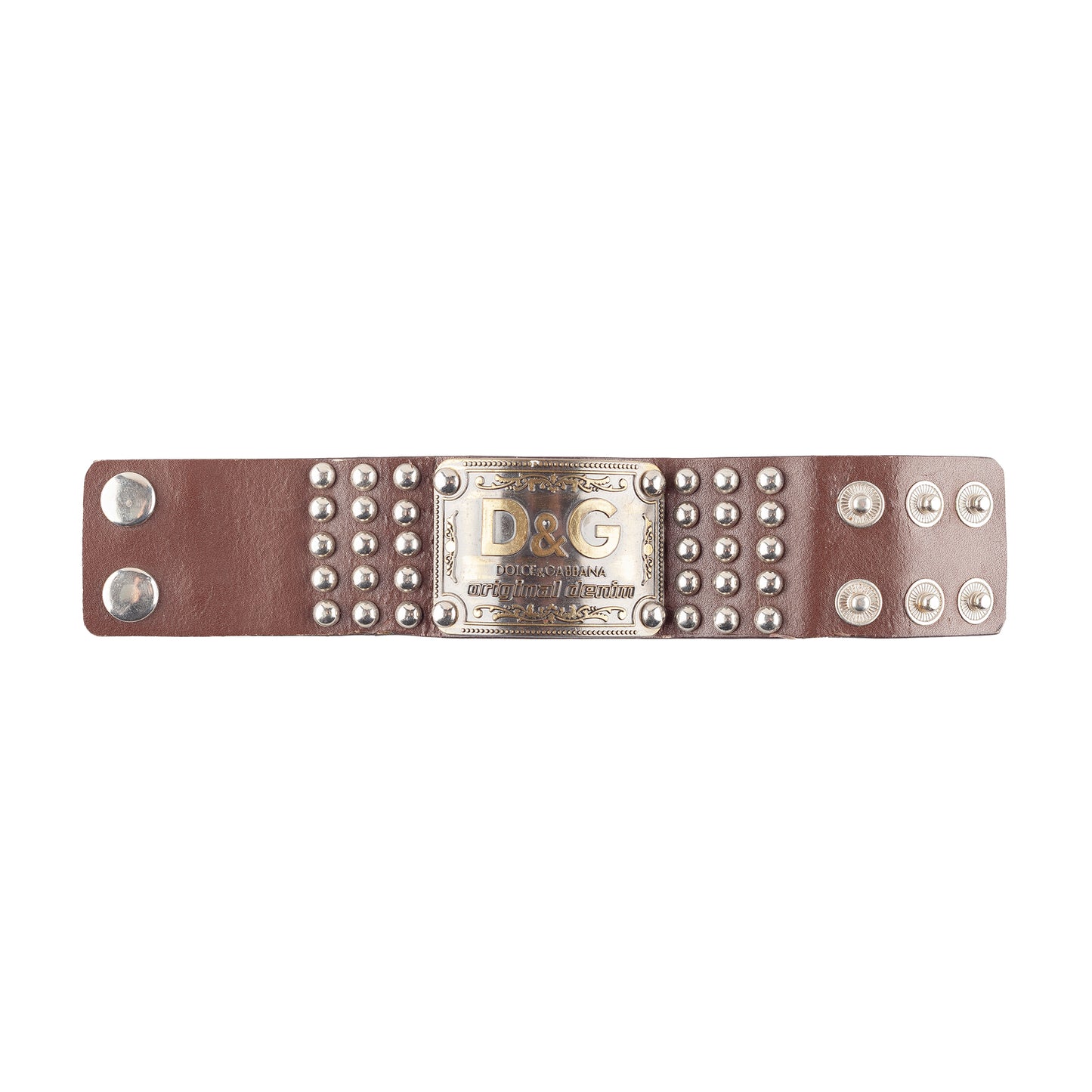 Dolce & Gabbana Vintage Studded Leather Bracelet