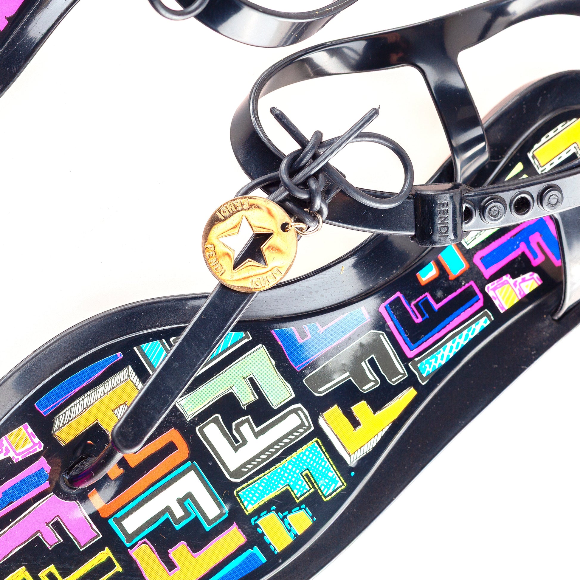 Fendi Zucca Monogram Vintage Jelly Sandals  