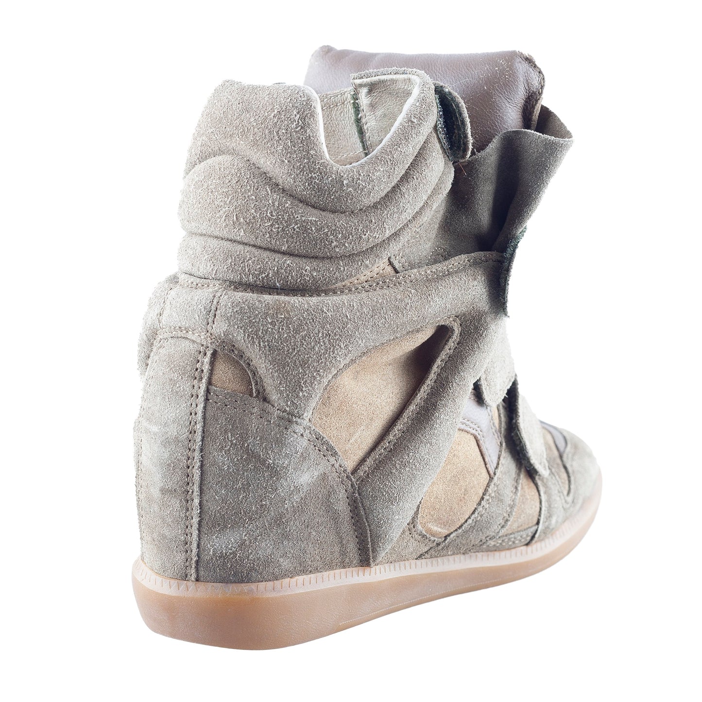 Isabel Marant Bekett Wedge Beige Leather Sneakers (37 EU)