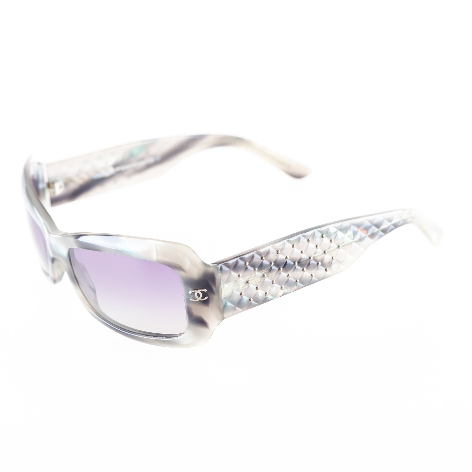 Chanel 5099 Marbled Grey Sunglasses.