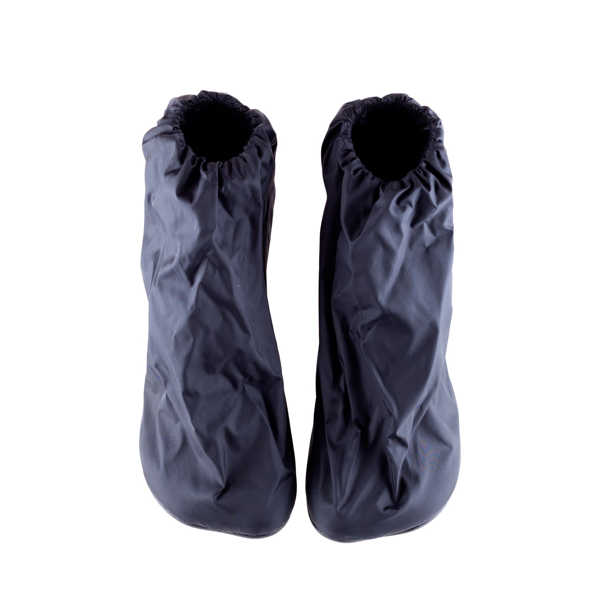 Maison Martin Margiela MM6 Black Nylon Gathered Boots