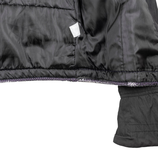 Marithé François Girbaud Bondage Bomber Flight Jacket in Black/Brown.