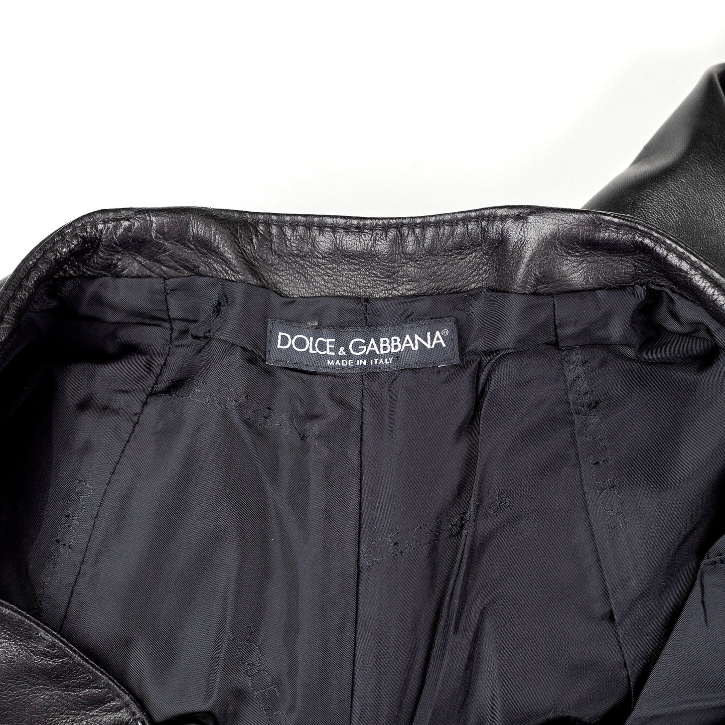 S/S 2003 Dolce & Gabbana ‘Sex and Love’ Bondage Buckle Lambskin Leather Zip Pants (L)