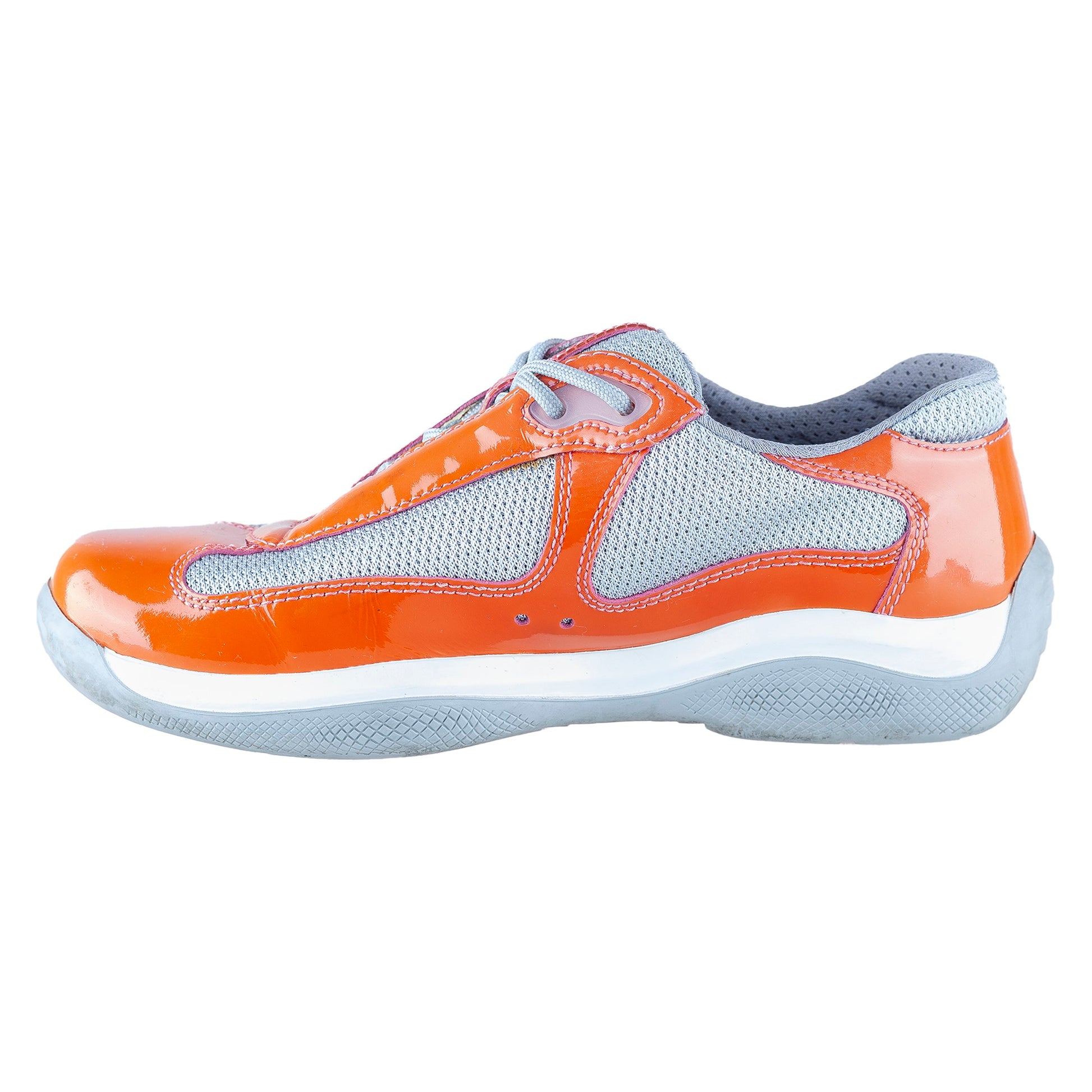 Prada America’s Cup Orange Sneakers (38 EU)