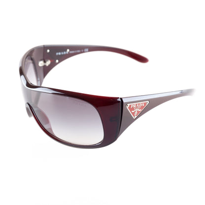 Prada SPR14L Triangle Logo Burgundy Sunglasses