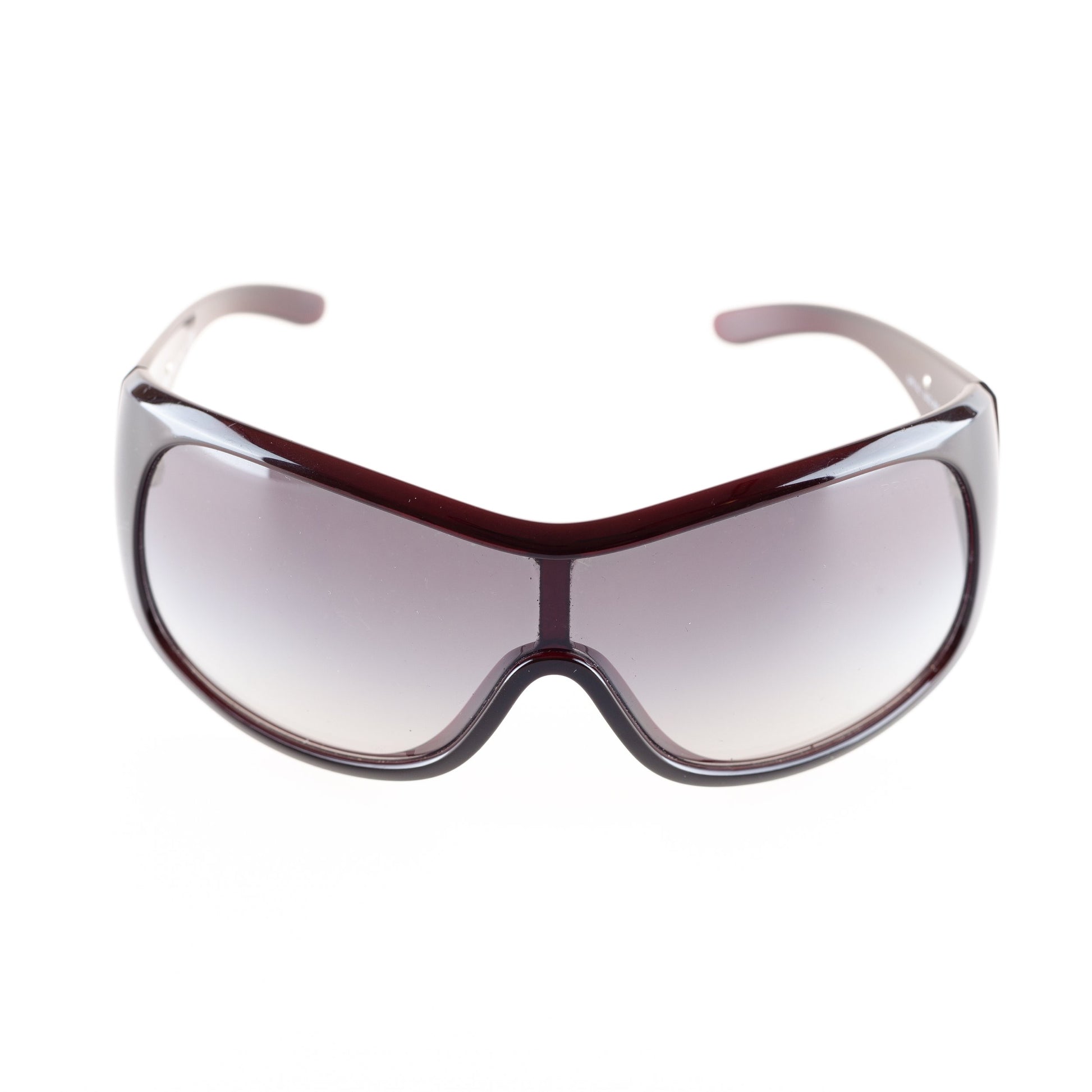 Prada SPR14L Triangle Logo Burgundy Sunglasses