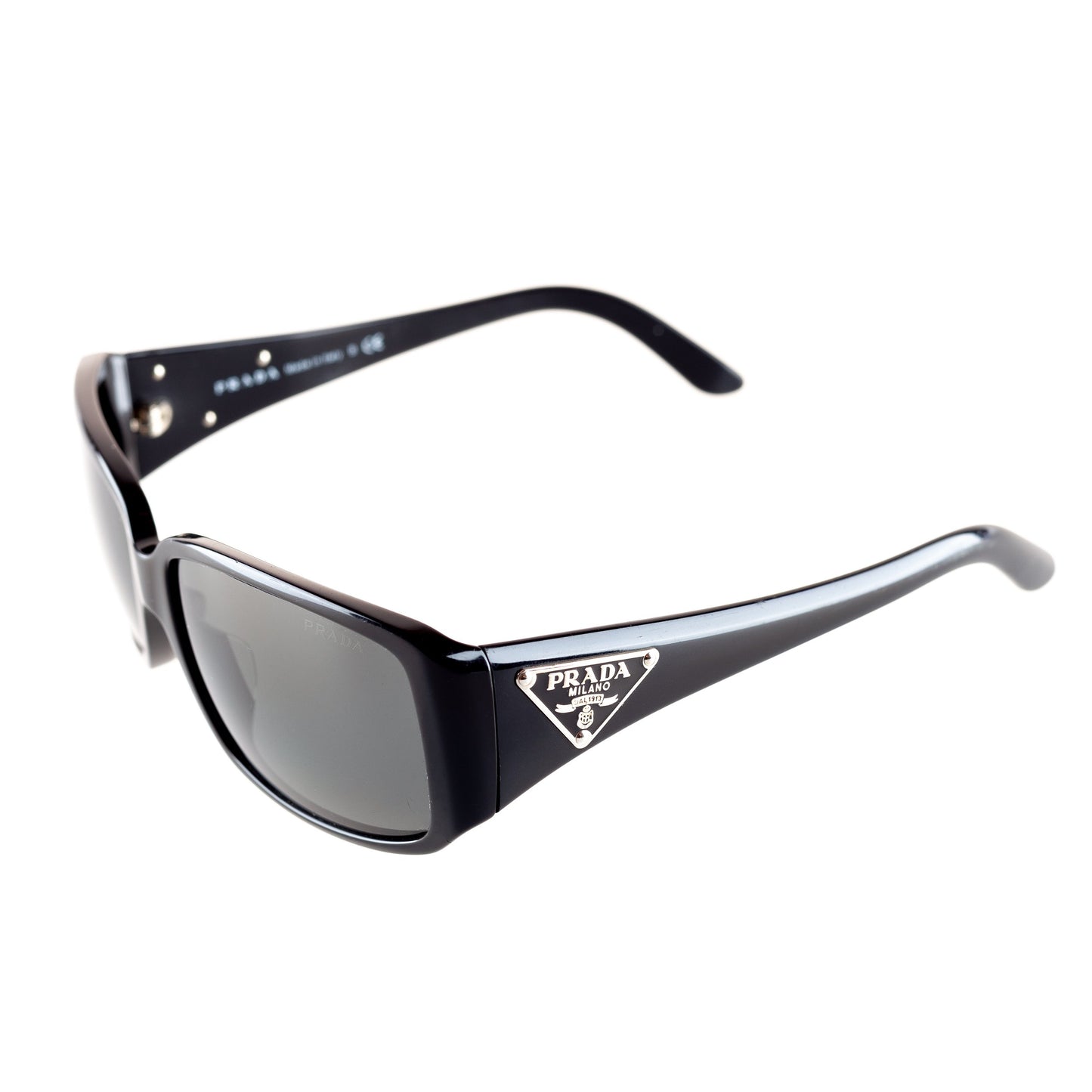 Prada SPR16L Triangle Logo Black Sunglasses