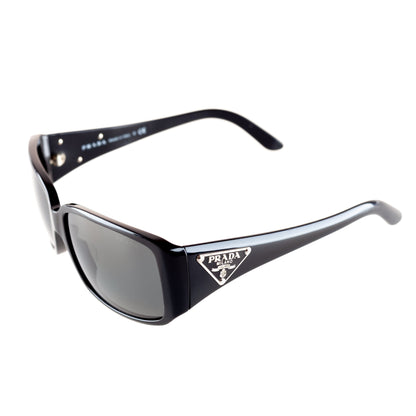 Prada SPR16L Triangle Logo Black Sunglasses