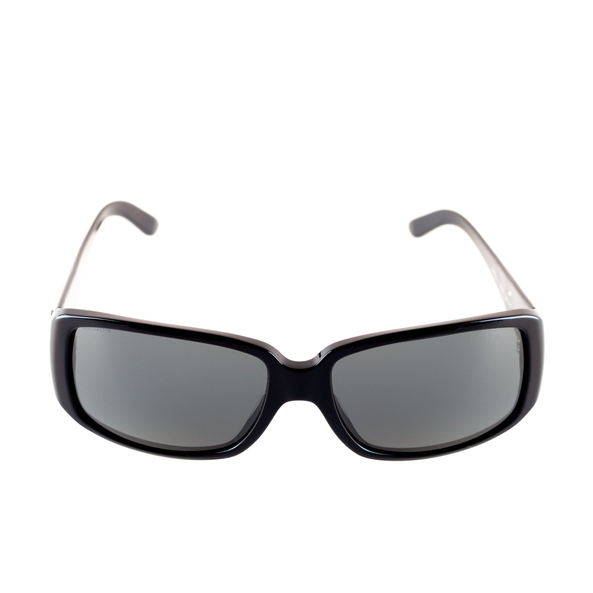 Prada SPR16L Triangle Logo Black Sunglasses