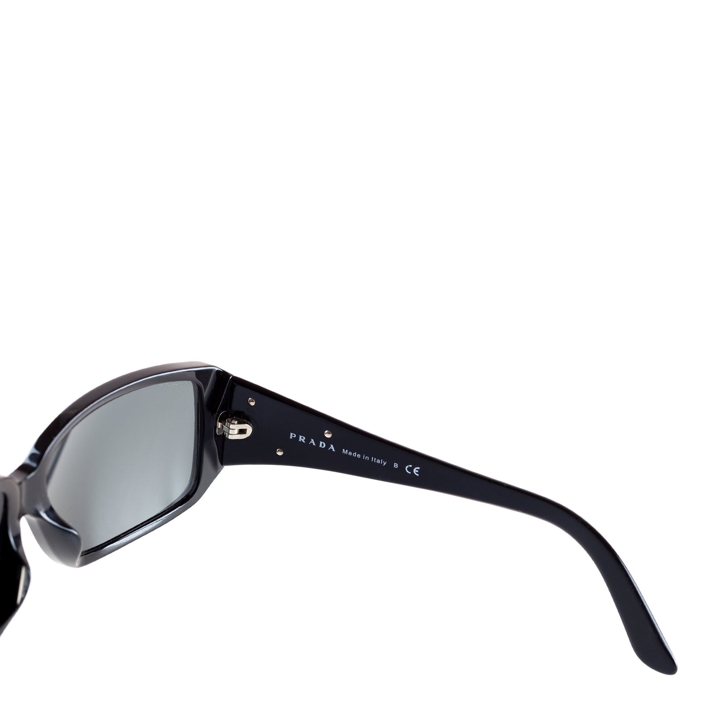 Prada SPR16L Triangle Logo Black Sunglasses