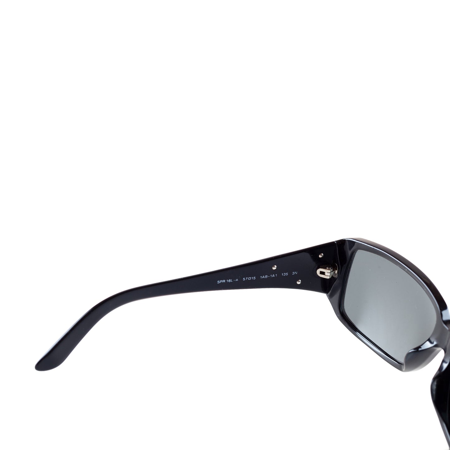 Prada SPR16L Triangle Logo Black Sunglasses