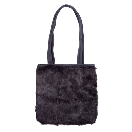 Prada Black Fur Hand Bag