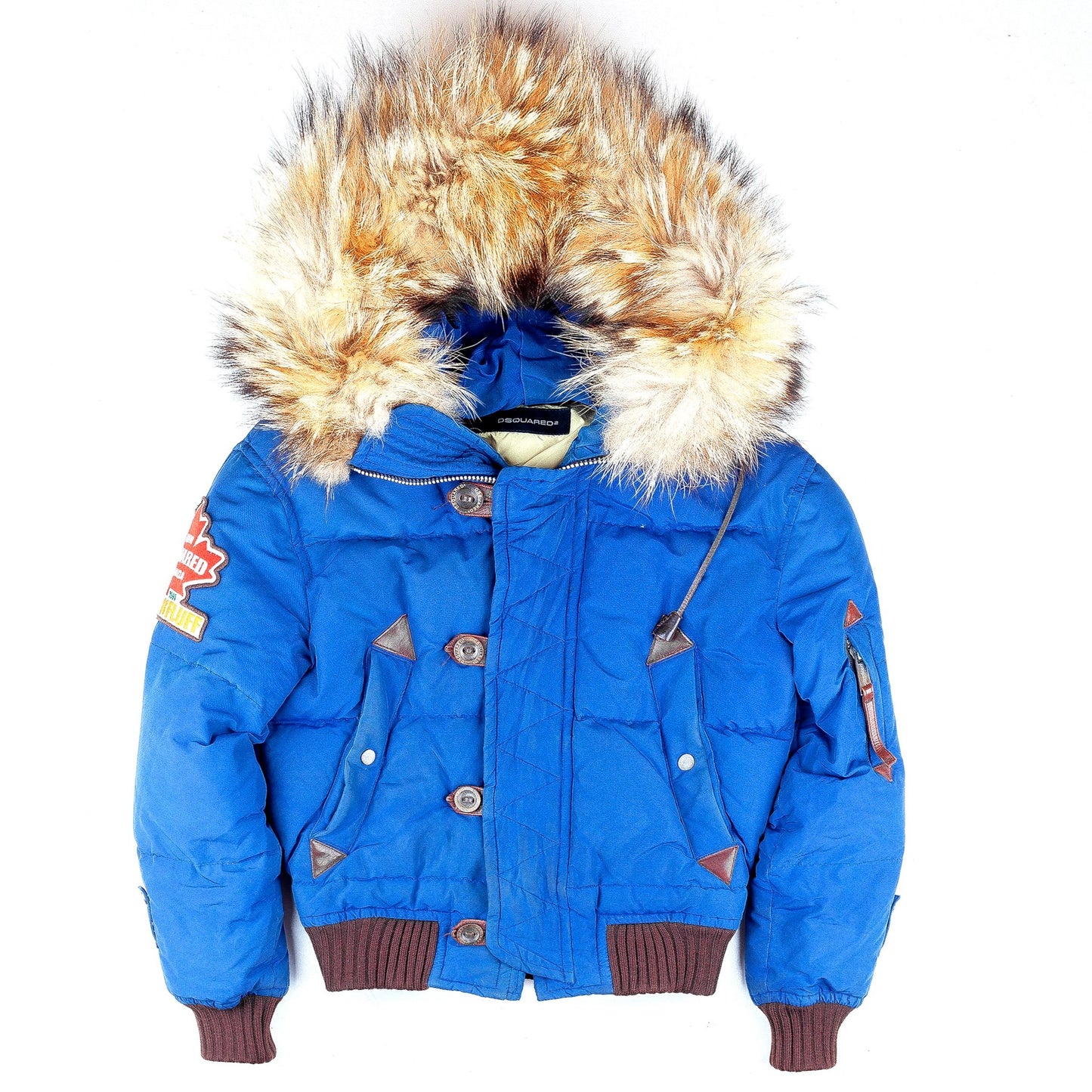 Dsquared2 Motherfluff Blue Puffer Jacket (S)