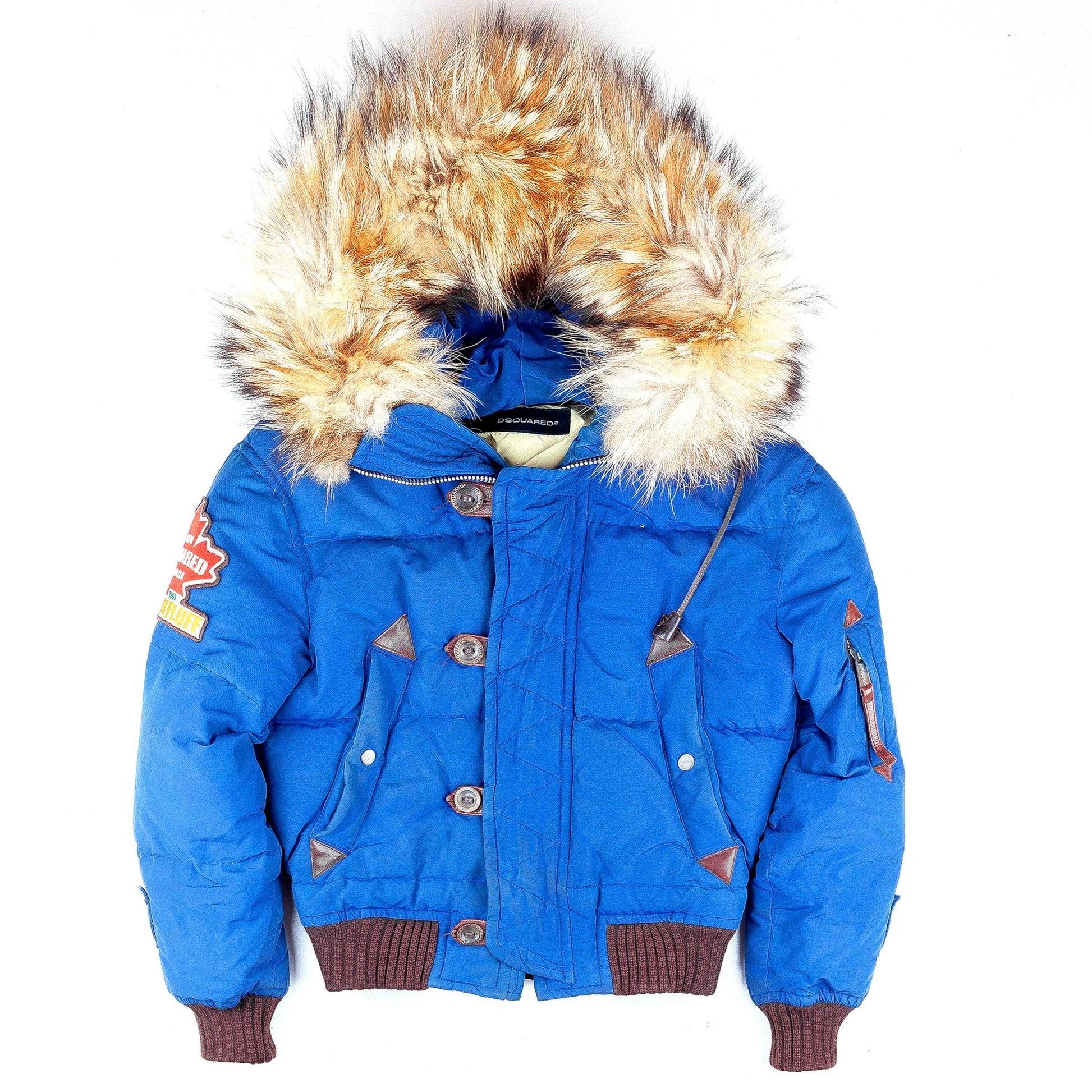 Dsquared2 Motherfluff Blue Puffer Jacket (S)