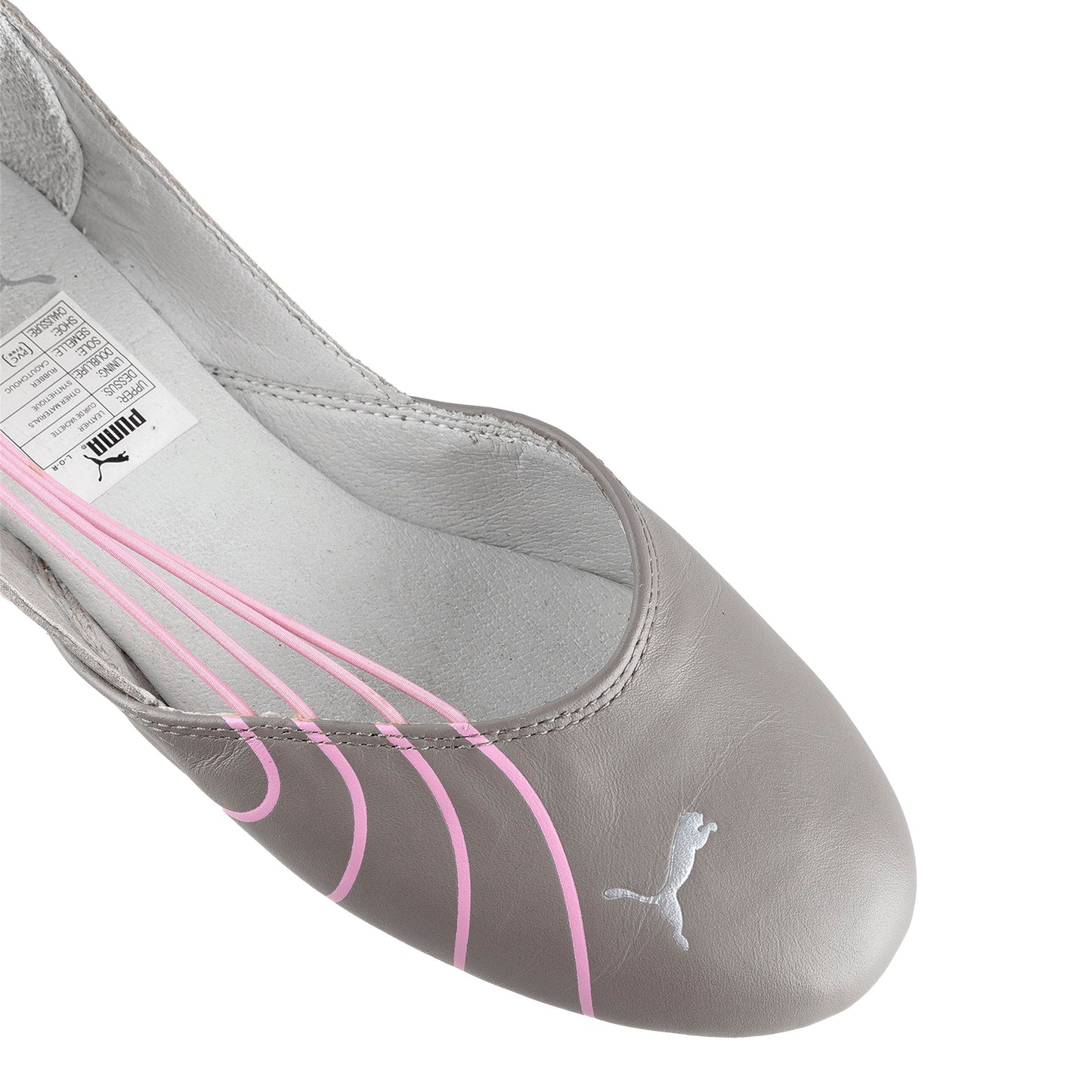 Puma Futuristic Rennkatze Grey/Pink Ballet Flats (40 EU)