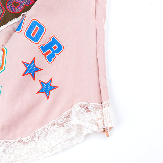 Dolce & Gabbana Vintage Splendor V Neck Lace Top (S)