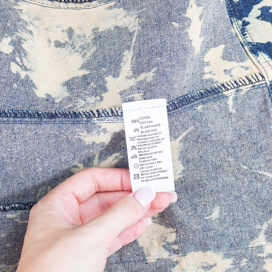 Plein Sud Bleached Acid Vintage Denim Jacket (M)