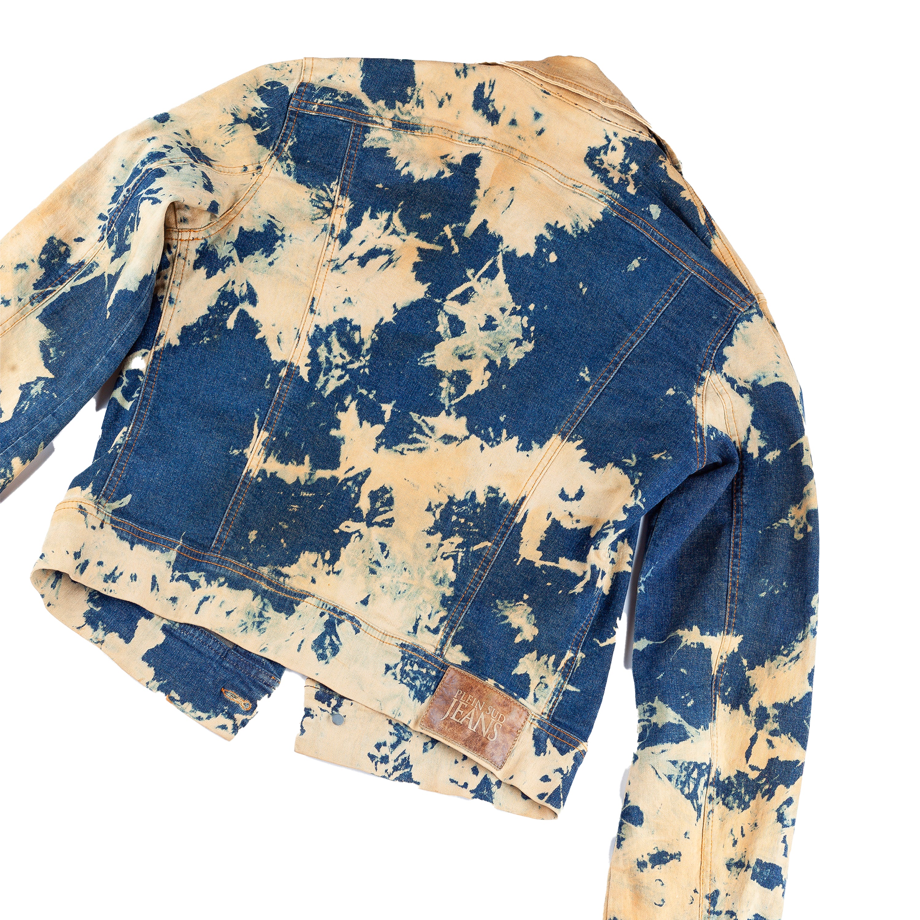 Plein Sud Bleached Acid Vintage Denim Jacket (M)