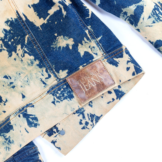 Plein Sud Bleached Acid Vintage Denim Jacket (M)