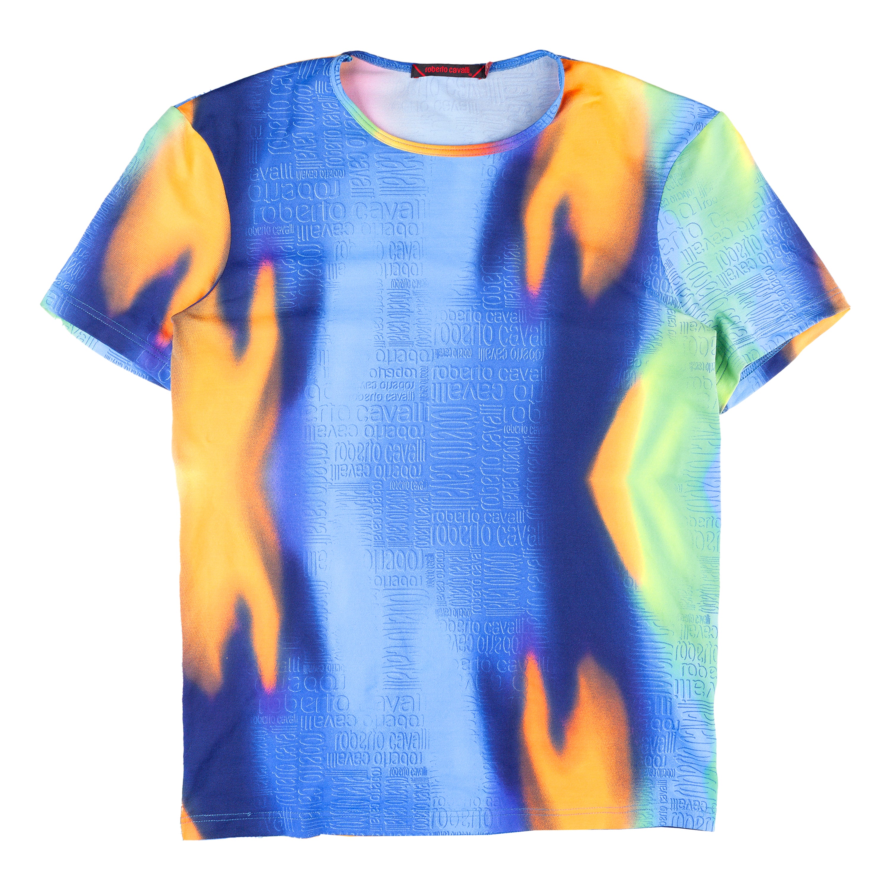 Roberto Cavalli Colorful Gradient Vintage Monogram Top (S)