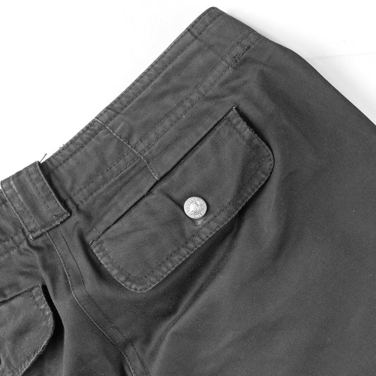 Versace Jeans Couture Black Capri Bondage Vintage Pants (XS)