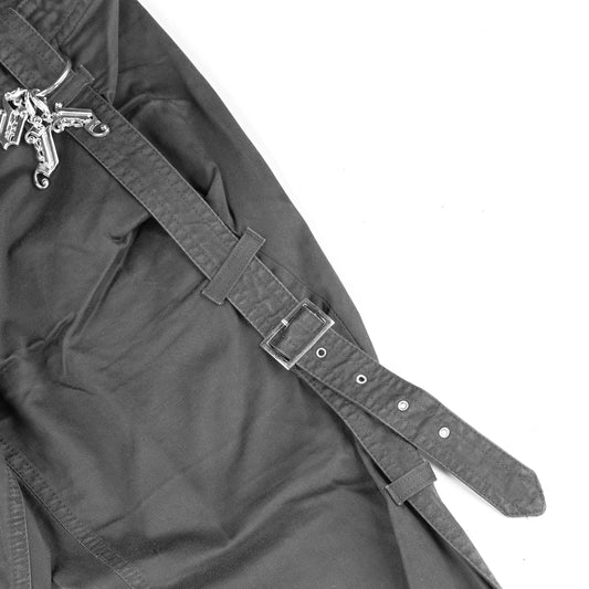 Versace Jeans Couture Black Capri Bondage Vintage Pants (XS)