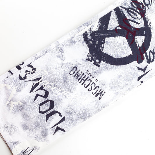 Moschino Jeans Peace Anarchy White Vintage Pants (XS)