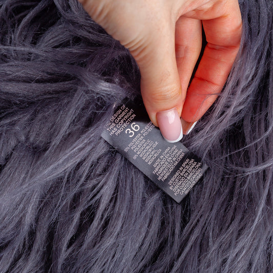 Custo Barcelona Vintage Lip Print Faux Fur Crop Jacket  