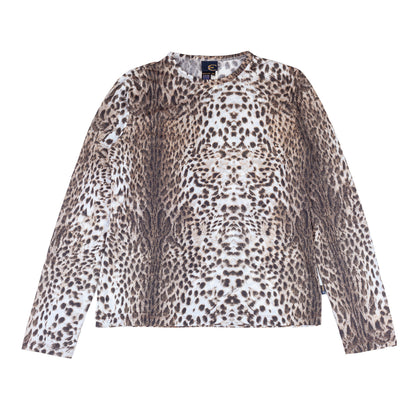 Just Cavalli Vintage Brown Cheetah Long Sleeve Top  