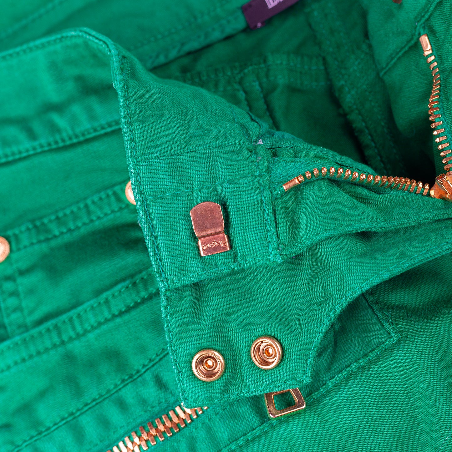 Balmain Paris Vivid Green Biker Skinny Jeans