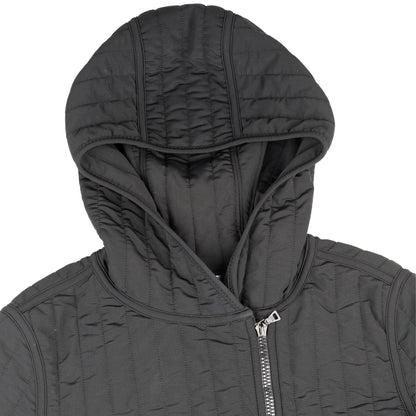 Prada Sport Vintage Black Quilted Fitted Jacket with Side Zipper  