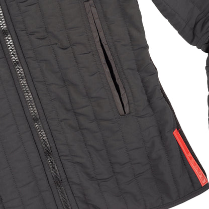 Prada Sport Vintage Black Quilted Fitted Jacket with Side Zipper  