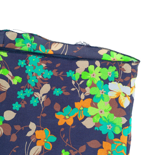 Dolce & Gabbana Vintage Silk Corset Flower Pencil Skirt  