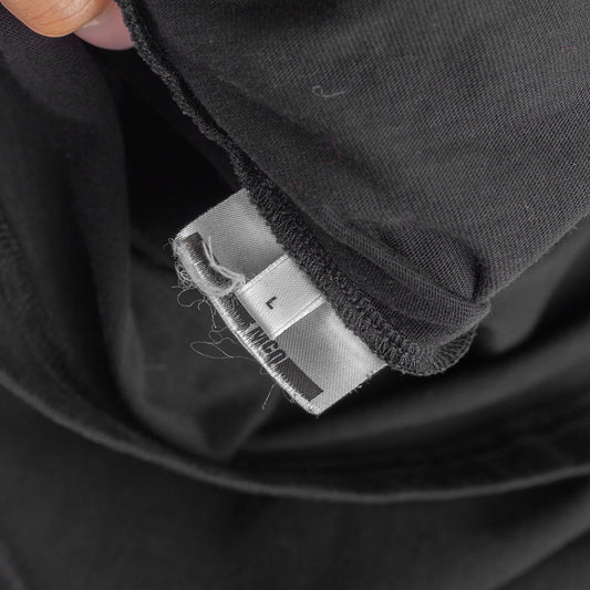 McQ McQueen Black Cotton T‑Shirt with Monster Eye Graphic  