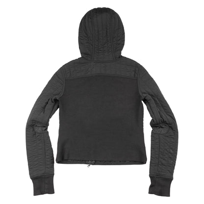 Prada Sport Vintage Black Quilted Fitted Jacket with Side Zipper  