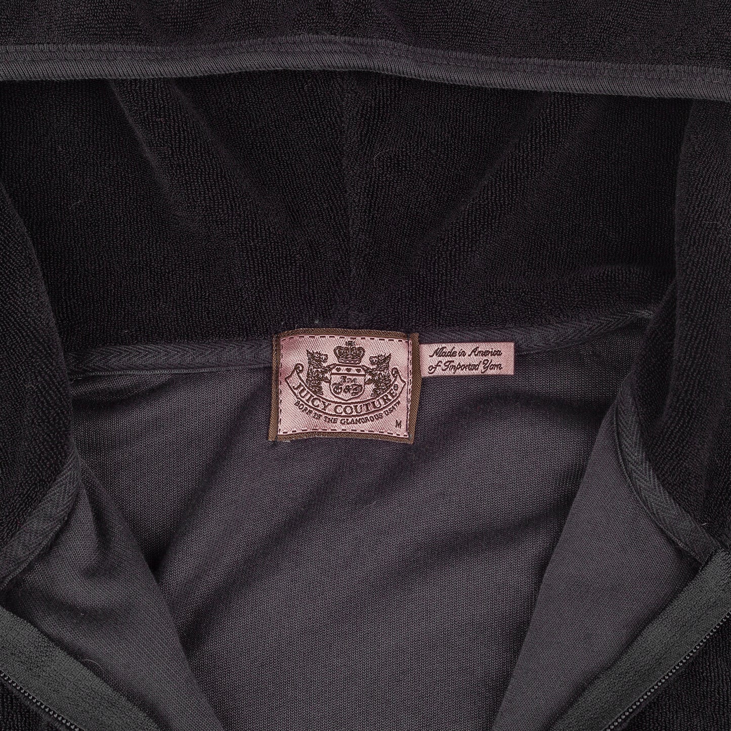 Juicy Couture Vintage Viva La Juicy Black Velour Jacket