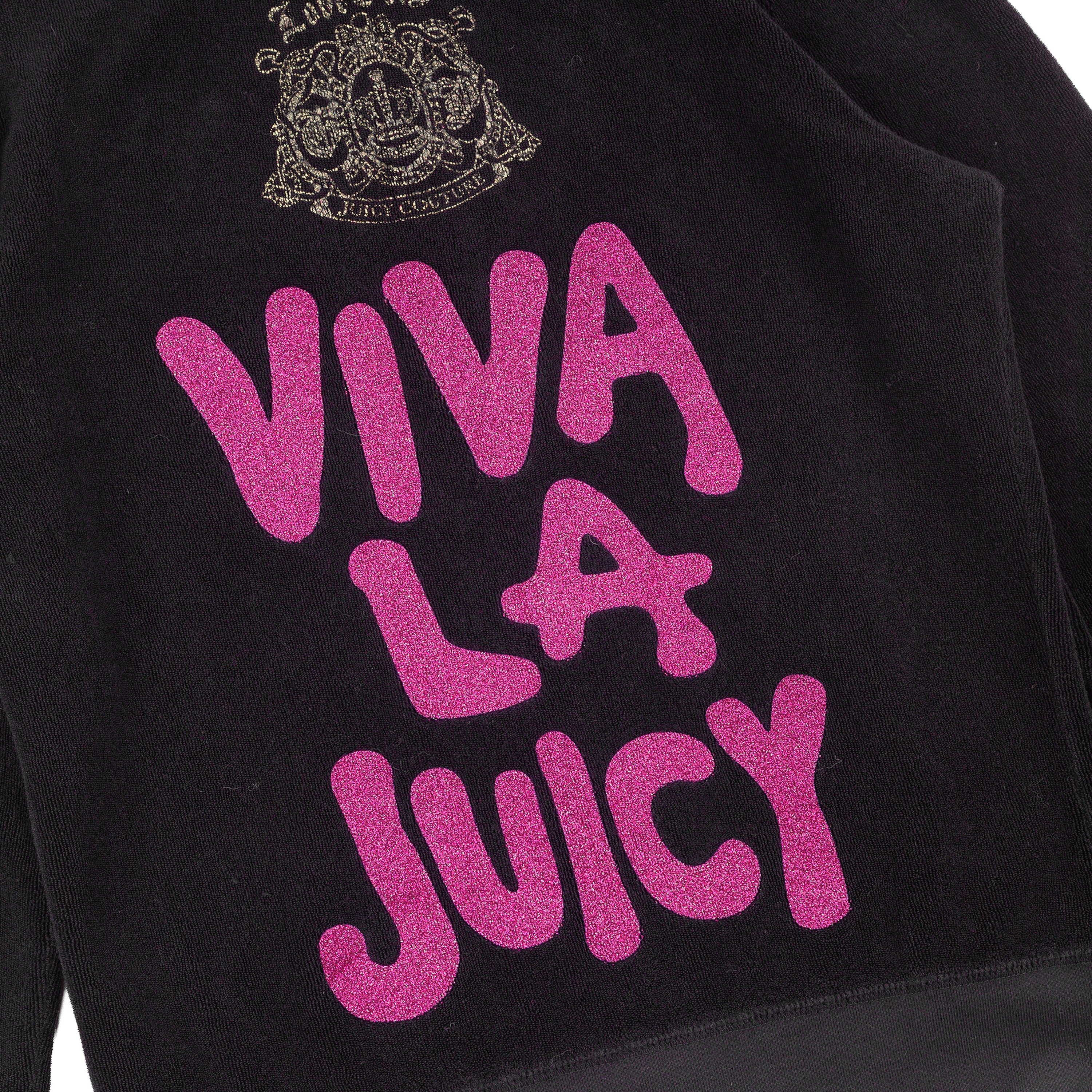 Juicy Couture Vintage Viva La Juicy Black Velour Jacket