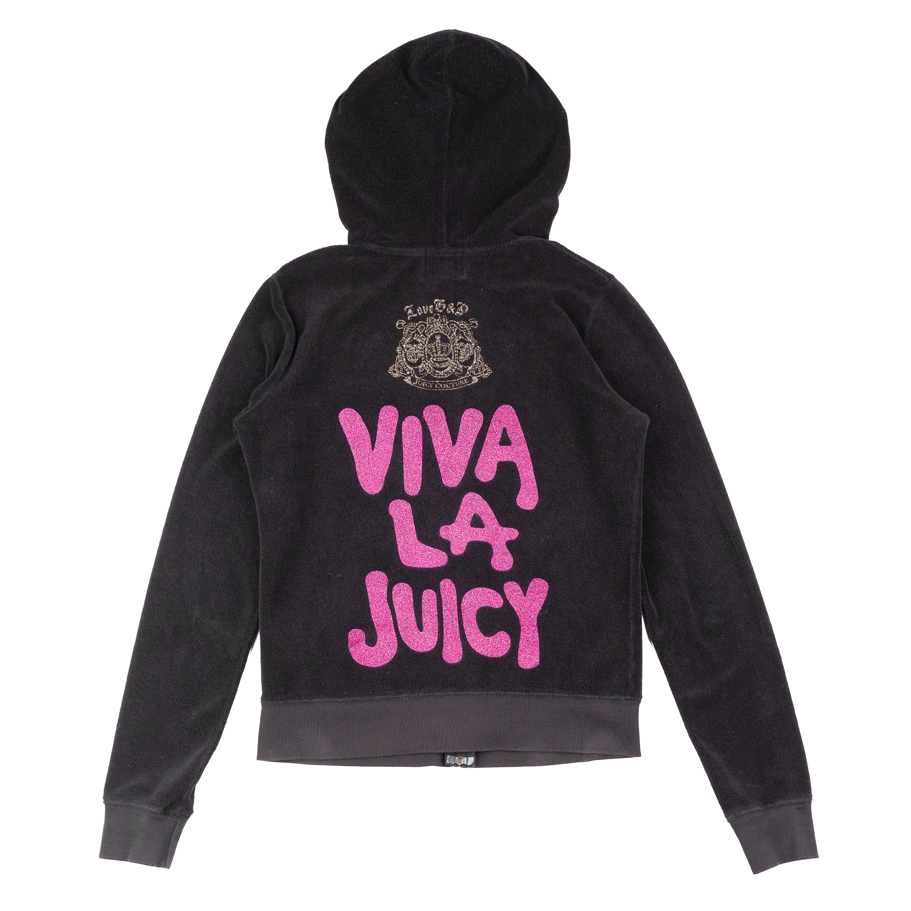 Juicy Couture Vintage Viva La Juicy Black Velour Jacket