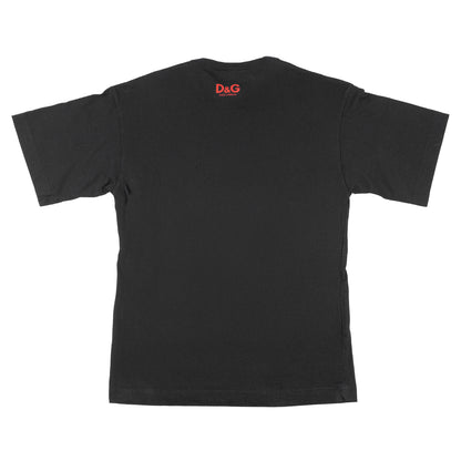 Dolce & Gabbana Vintage Night Safari Print Black T-Shirt  