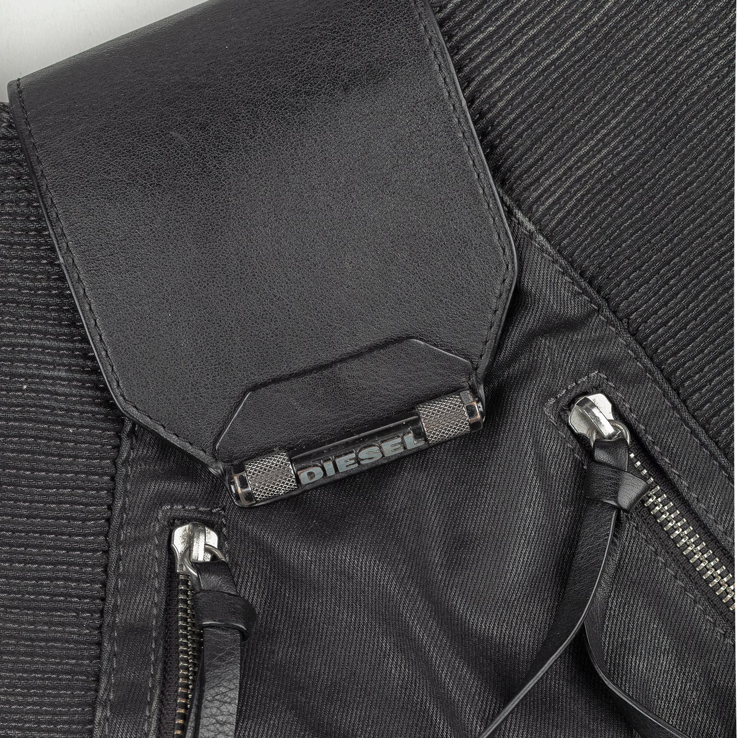 Diesel Vintage Black Biker Moto Bag