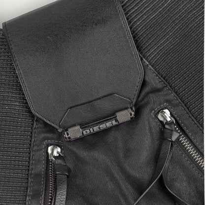 Diesel Vintage Black Biker Moto Bag  