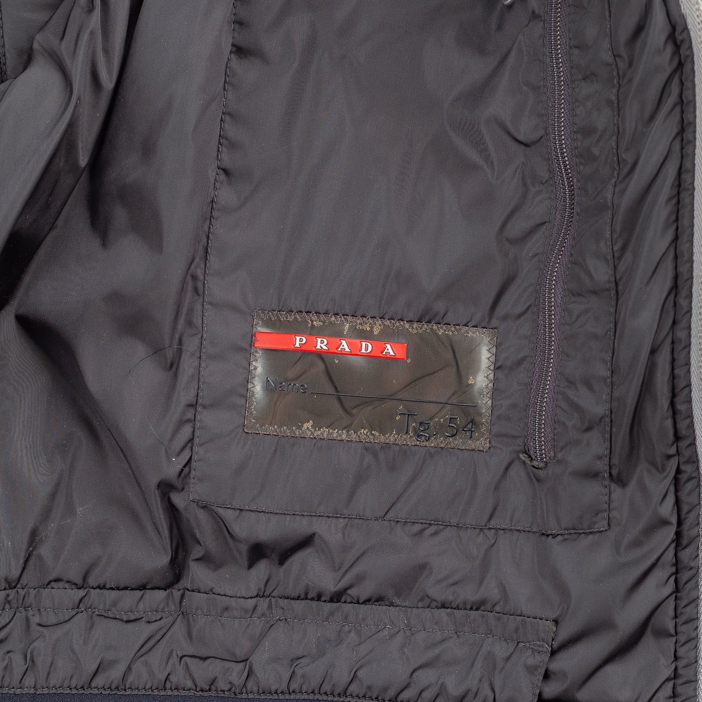 Prada Sport Vintage Active Gray Waterproof Insulated Jacket  