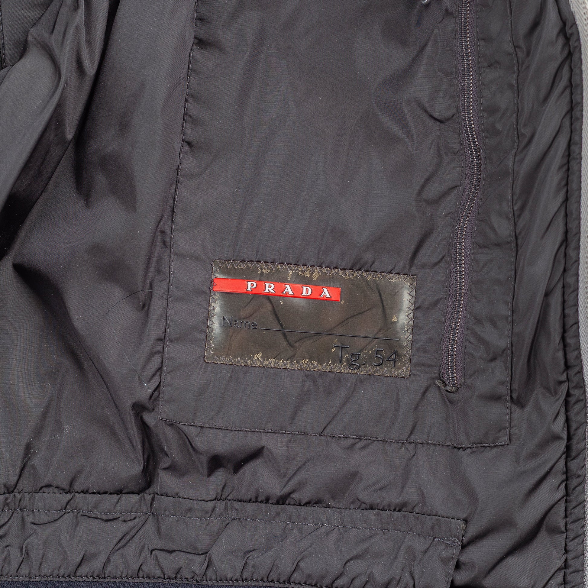 Prada Sport Vintage Active Gray Waterproof Insulated Jacket  