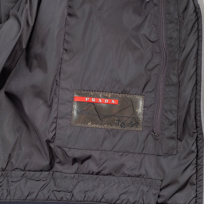 Prada Sport Vintage Active Gray Waterproof Insulated Jacket  