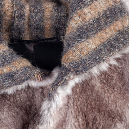 Roberto Cavalli CLASS Vintage Rabbit Fur Jacket  